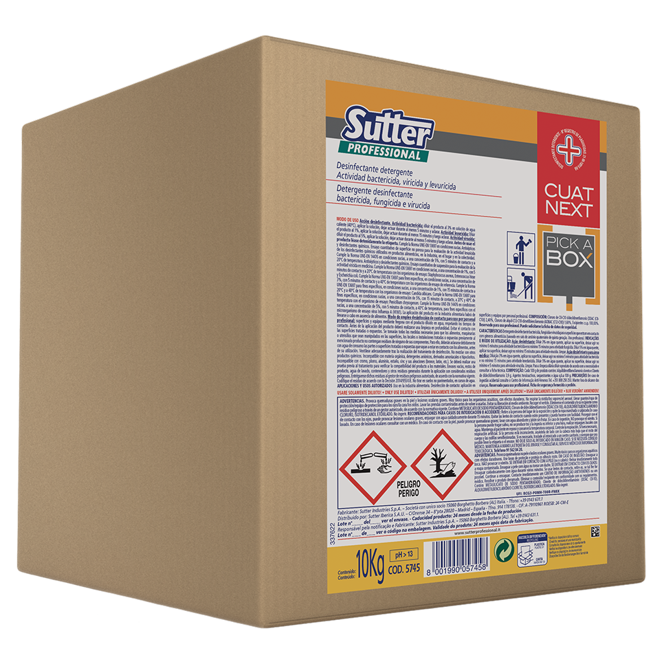 CUAT NEXT EASY, 20 kg: Detergente para pavimentos e superfícies laváveis super concentrado I SUTTER