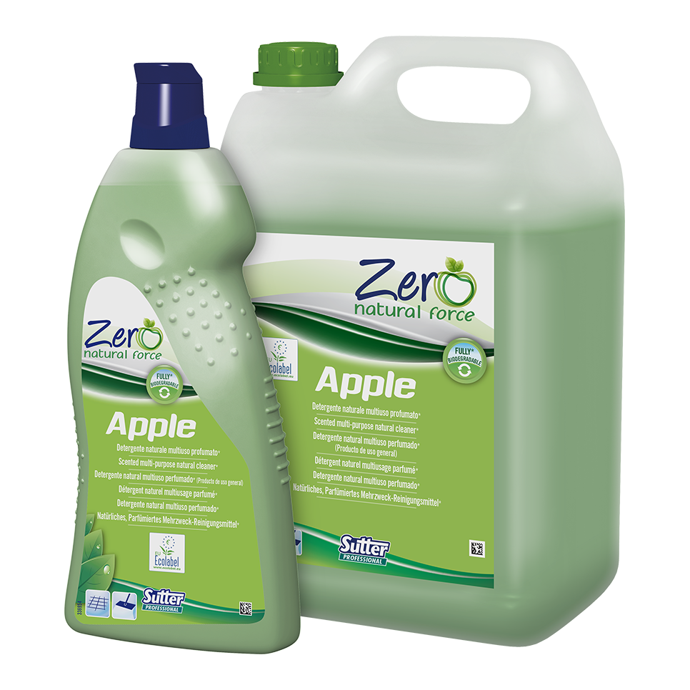 APPLE, 1000ml: Detergente natural multiúsos perfumado. Perfume a maçã verde I SUTTER