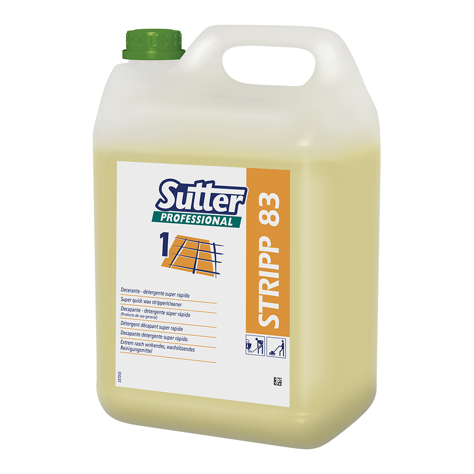 STRIPP 83, 5kg: Decapante - detergente super rápido I SUTTER