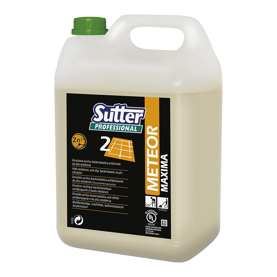 METEOR MAXIMA, 5kg: Emulsão acrílica super brilhante antiderrapante de alta resistência. Registado UL I SUTTER