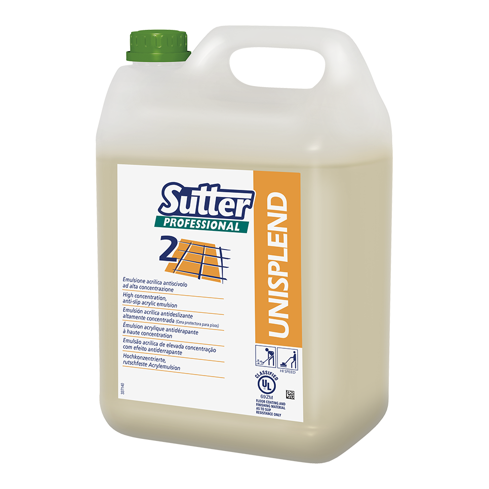 UNISPLEND, 5kg: Emulsão acrílica antiderrapante de alta concentração. Registado UL I SUTTER