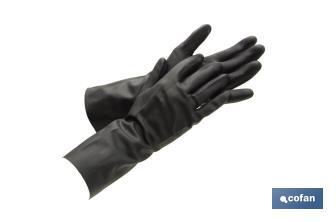 Luvas 100% neoprene preto, tamanho M