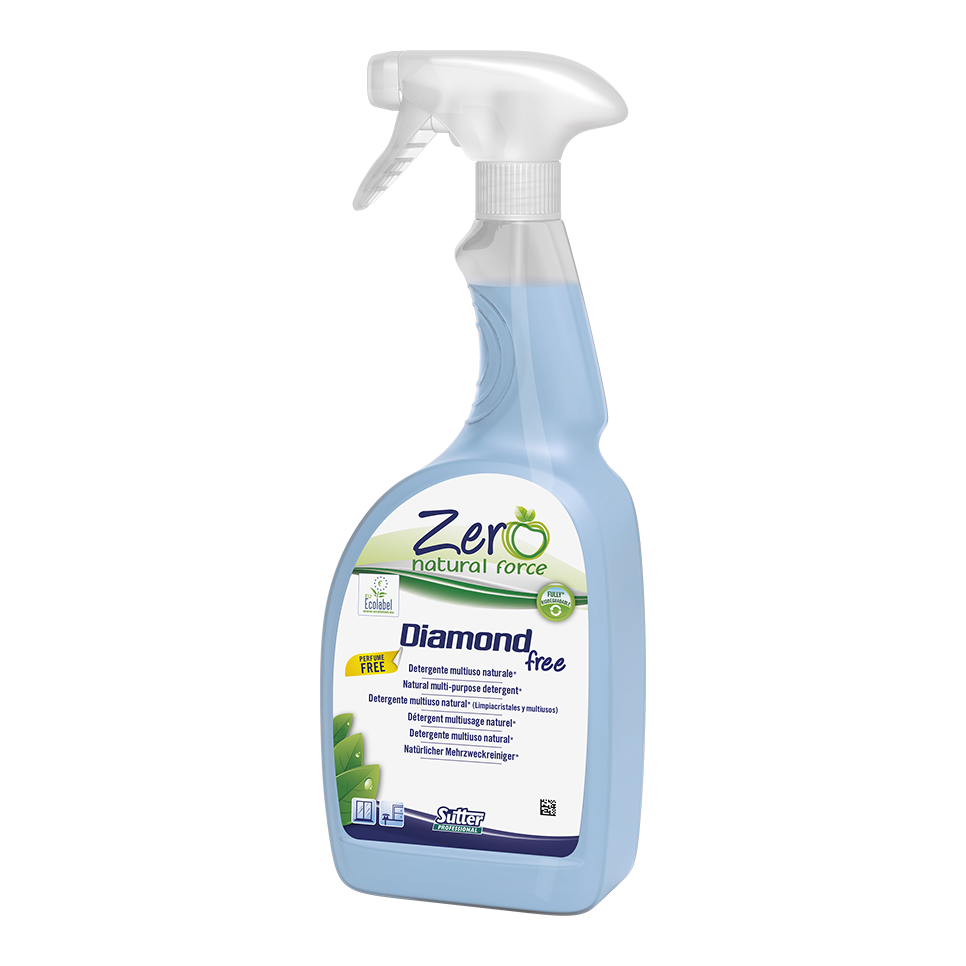 DIAMOND FREE, 750ml: Detergente natural multiúsos sem perfumes I SUTTER
