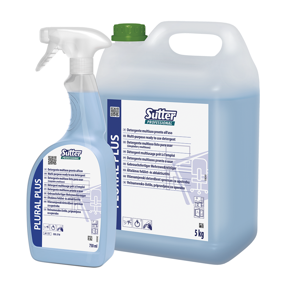 PLURAL PLUS, 750ml: Detergente multiúsos concentrado pronto para usar I SUTTER (cópia)