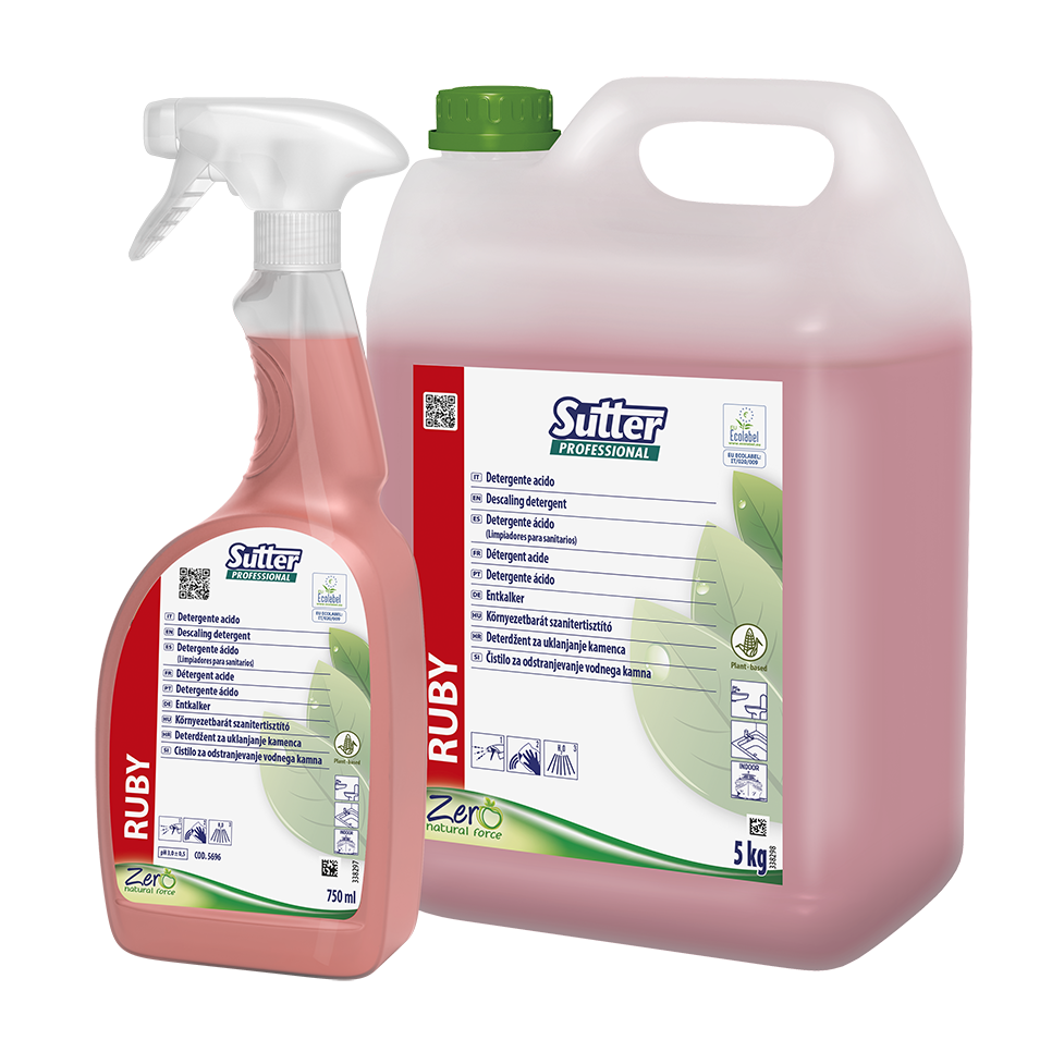 RUBY, 750ml: Detergente anticalcário natural perfumado I SUTTER