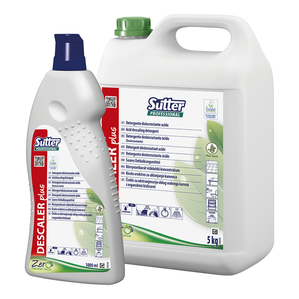 DESCALER PLUS, 1000ml: Detergente natural desincrustante I SUTTER