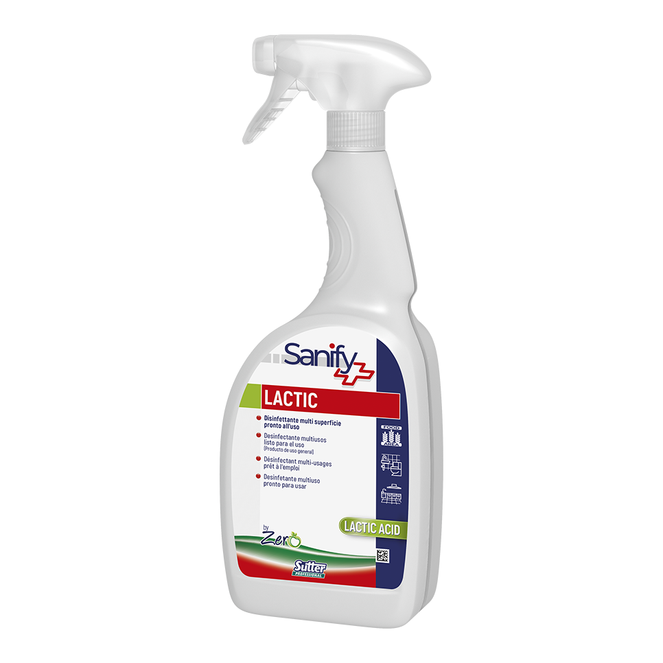 LACTIC, 750ml: Detergente desinfetante ácido natural multiúsos I SUTTER
