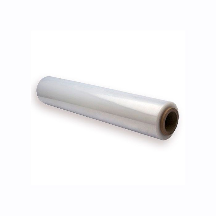 Rolo filme estirável manual de paletização I peso: 2,7kg I mandril: 800 gramas I cor: transparente I medidas: 500 mm 23 MIC I Caixa de 6 unidades