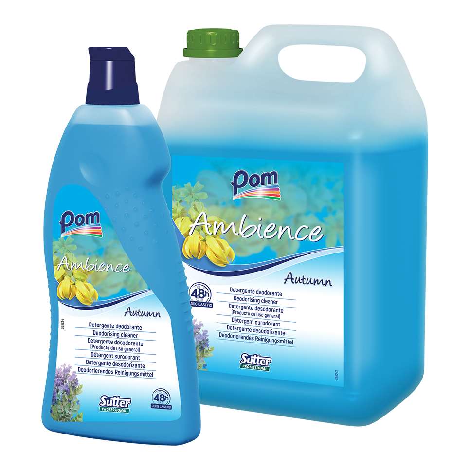 AMBIENCE AUTUMN 1000ml: Detergente desodorizante para todas as superfícies laváveis. Fragrância fresca | SUTTER