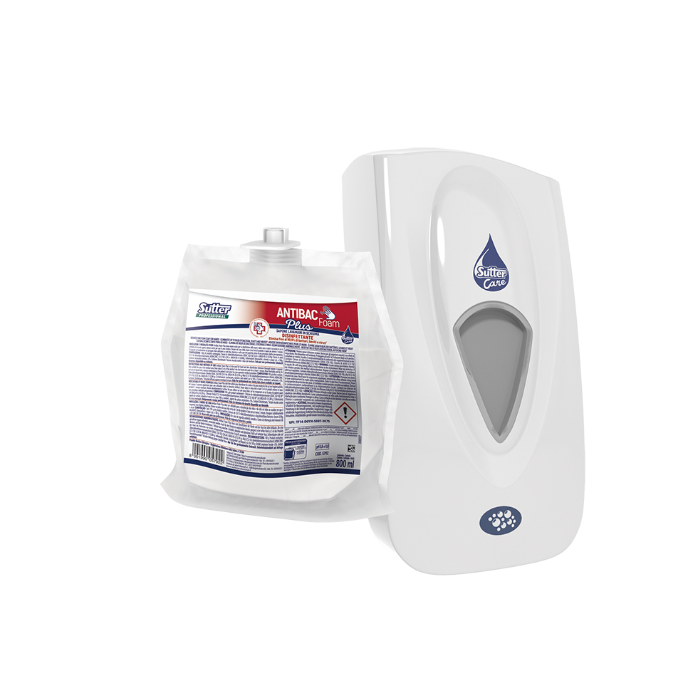 ANTIBAC FOAM PLUS 800ml: Espuma lavamanos desinfetante. Elimina até 99,9% de bactérias - | SUTTER