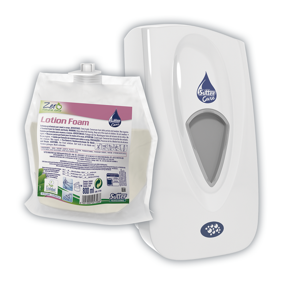 LOTION FOAM 800ml: Sabão em espuma natural perfumado para as mãos e corpo | SUTTER