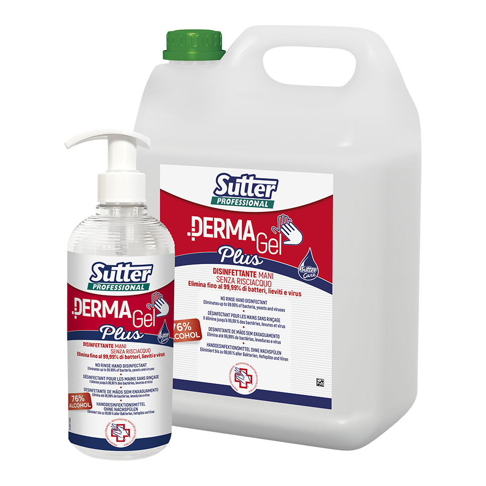 DERMAGEL 500ml: Gel desinfetante para mãos sem enxaguar | SUTTER (cópia)