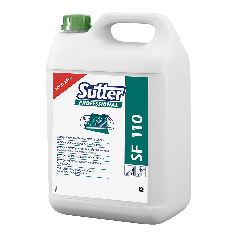 SF 110, 5kg: Detergente desengordurante sem sais alcalinos nem dissolventes I SUTTER (cópia)
