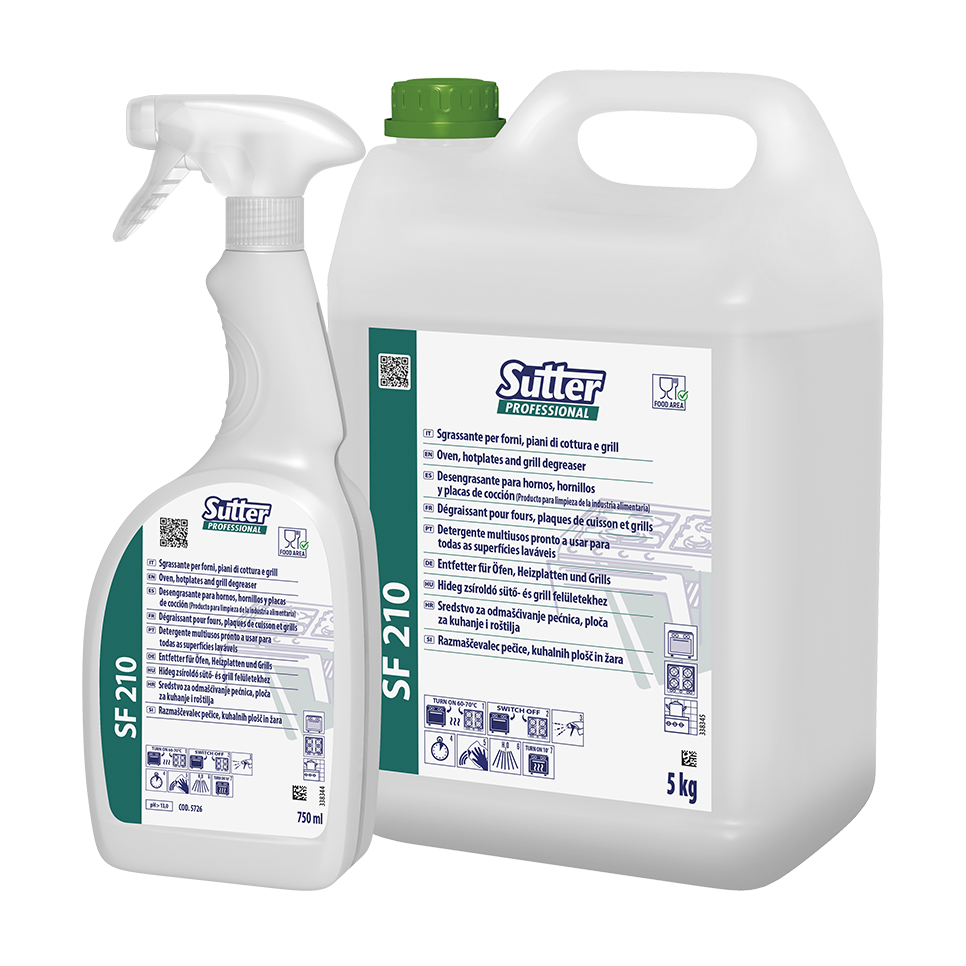 SF 210, 750ml: Desendordurante para fornos, grelhadores e placas I SUTTER