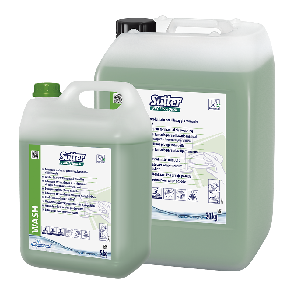 WASH, 5kg: Detergente neutro para a lavagem manual da loiça I SUTTER
