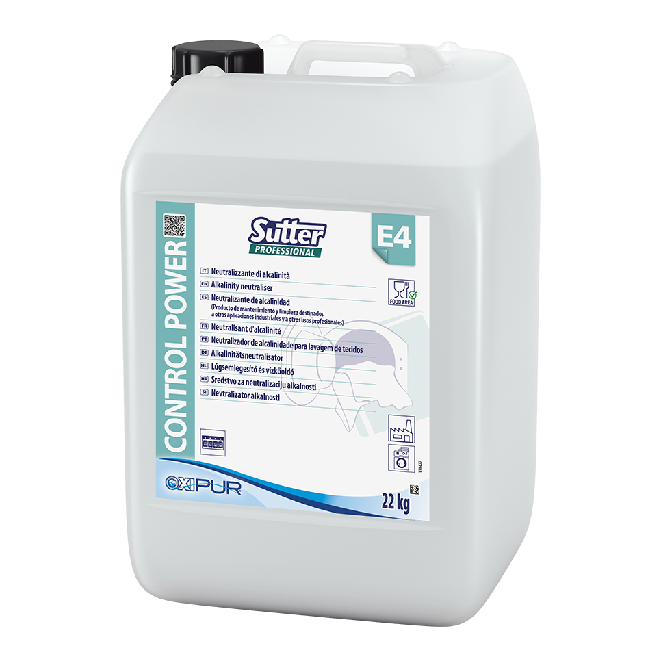 CONTROL POWER, 22kg: Neutralizador de alcalinidade à base de ácido cítrico I SUTTER