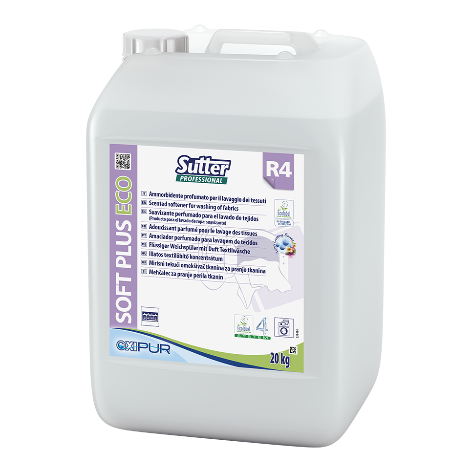 SOFT PLUS ECO, 20kg: Amaciador líquido para lavagem automática da roupa I SUTTER