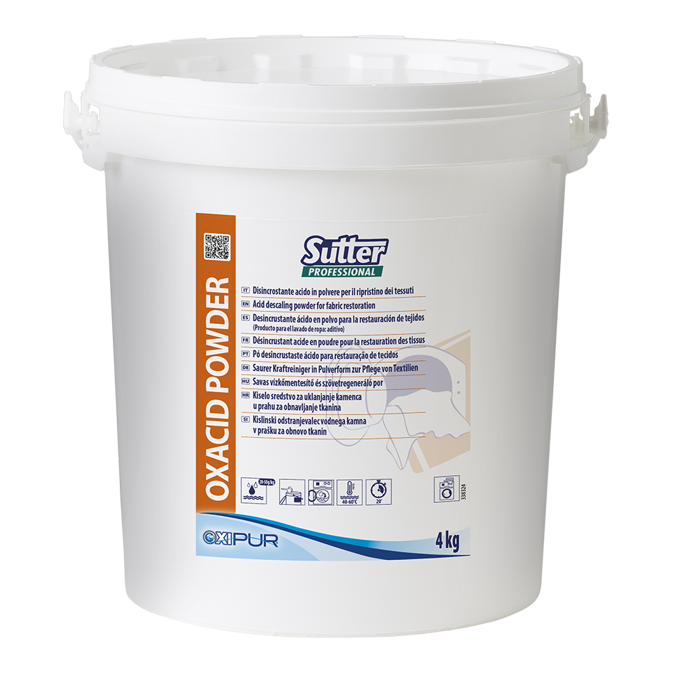 OXACID POWDER, 4kg: Desincrustante ácido em pó I SUTTER