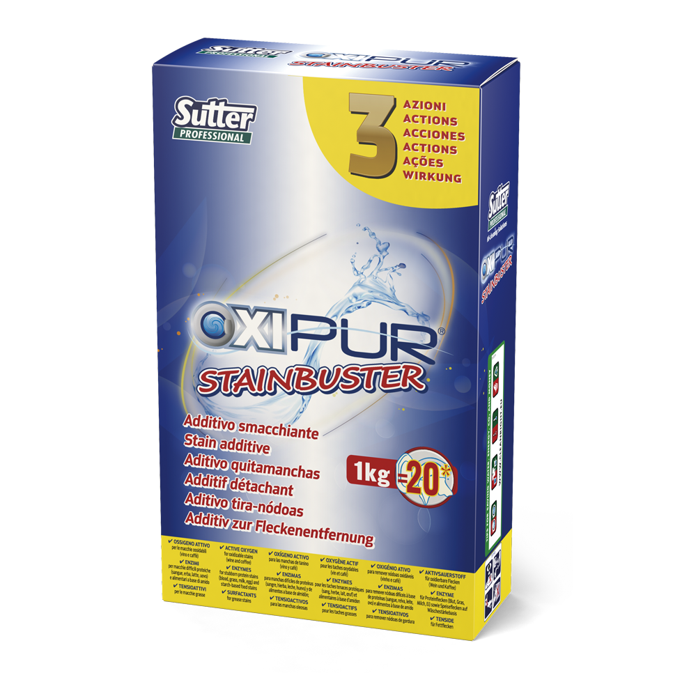 OXIPUR STAINBUSTER, 1kg: Aditivo removedor de nódoas para a roupa I SUTTER