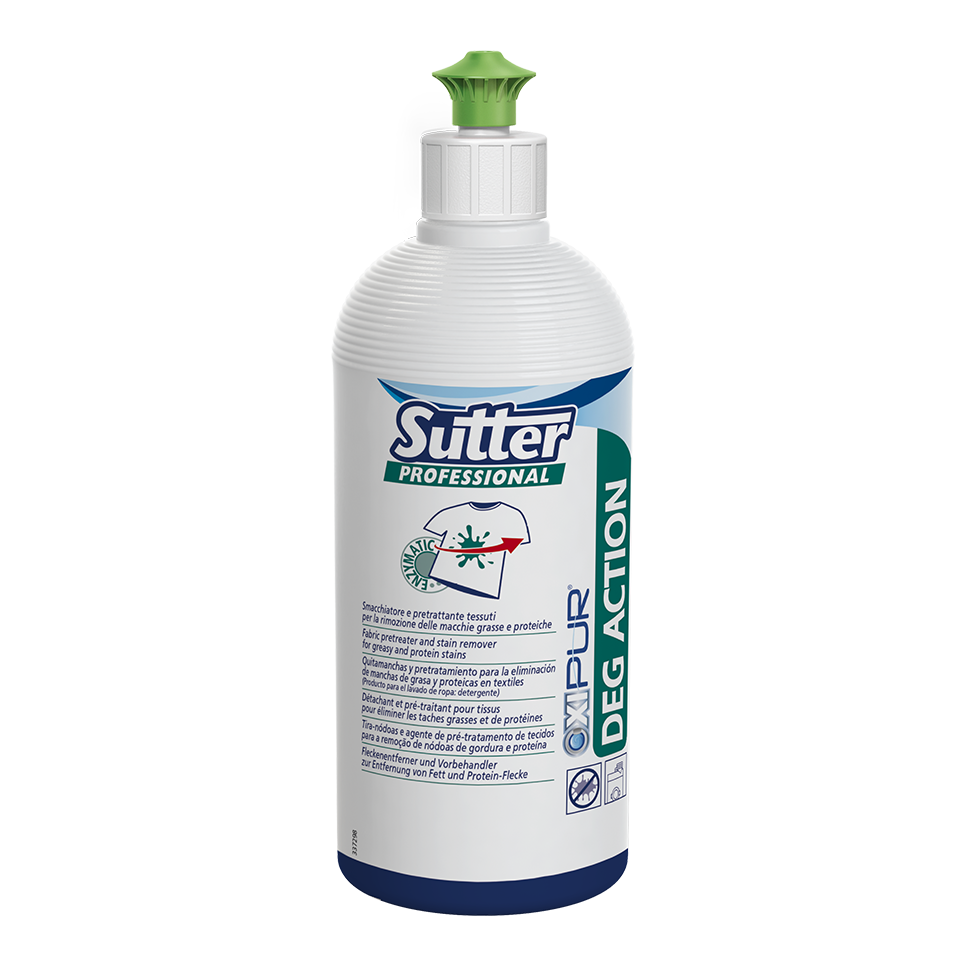 DEG ACTION, 500ml: Tira-nódoas para a remoção de nódoas de gordura e proteína I SUTTER