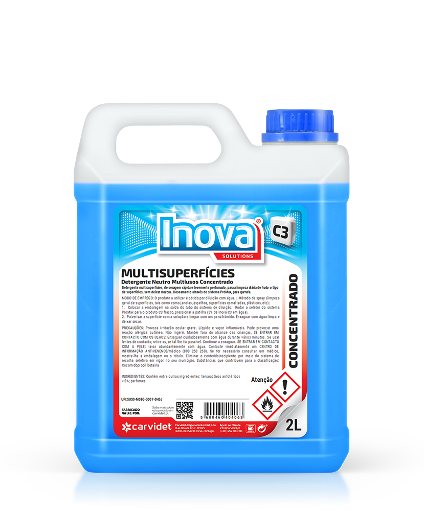 C1-LT Lavanda, 2 litros: Lava tudo concentrado perfumado para superfícies laváveis I INOVA (cópia) (cópia)
