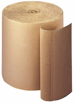 Rolo bobine de cartão canelado, 1,20 x 50 metros