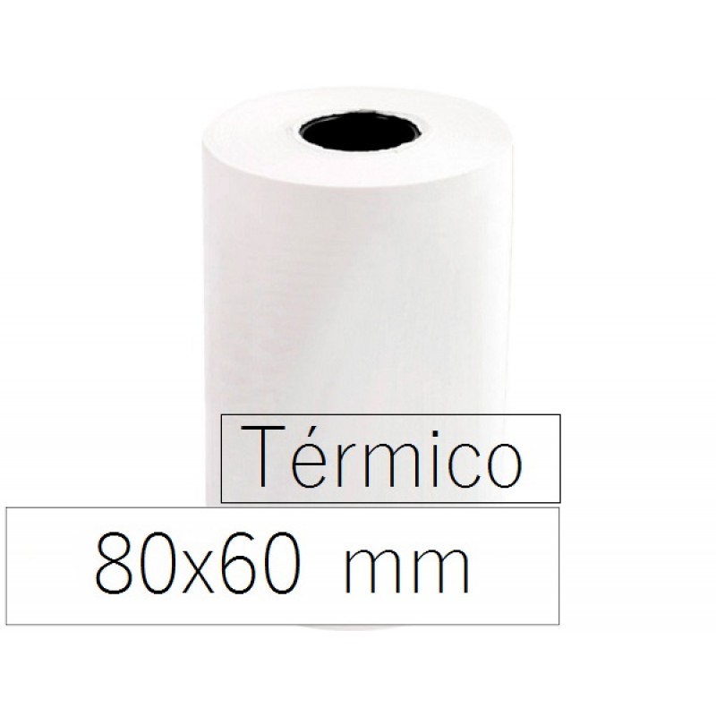 [P8166] Rolo térmico 80x60x11 I Caixa de 100 rolos I pack 10 rolos (preço por rolo)