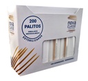 Palitos esterilizados embalados individualmente I 2 x 60mm I (Pack de 200 unidades)