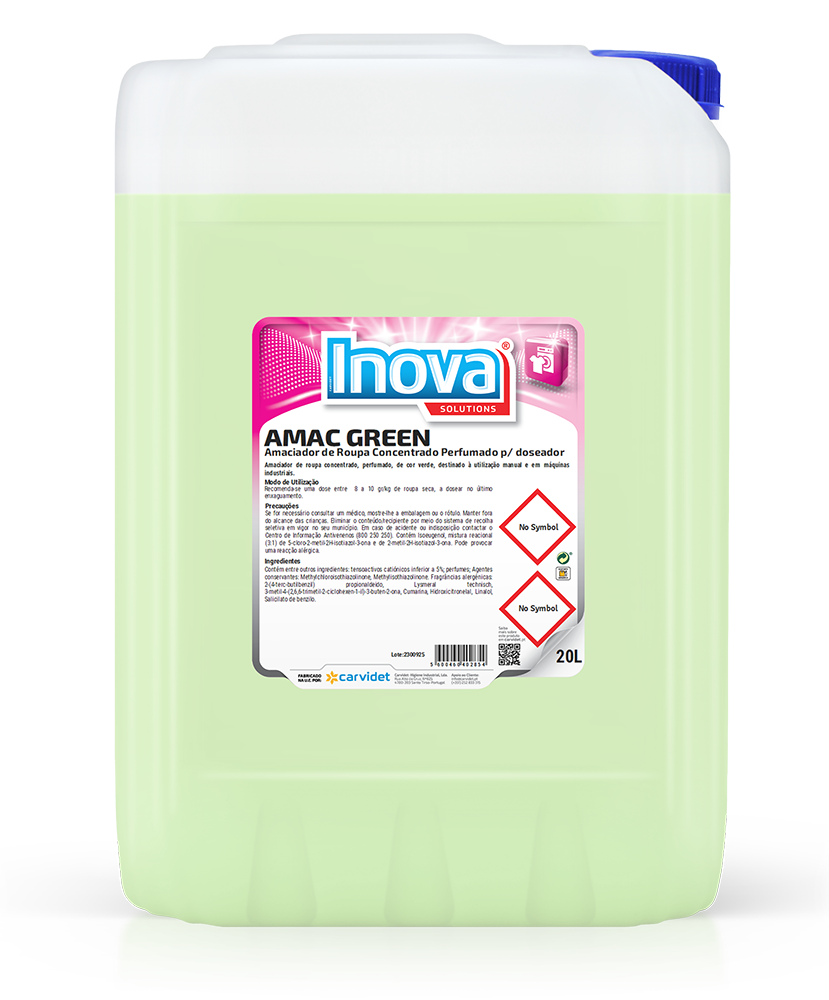 AMAC GREEN, 20 litros: Amaciador de roupa concentrado maquina de lavar roupa I INOVA