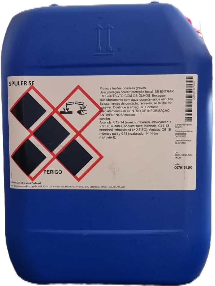 SPULER SE, 20 kg: Detergente sem odor acrescentado para lavagem de superfícies I BRENNTAG