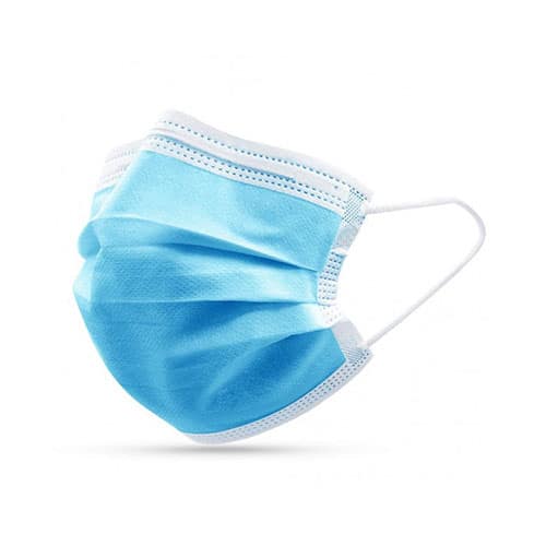 Máscaras de proteção tipo cirurgicas. Azul c/ 3 capas Tipo II (Caixa de 50 unidades)