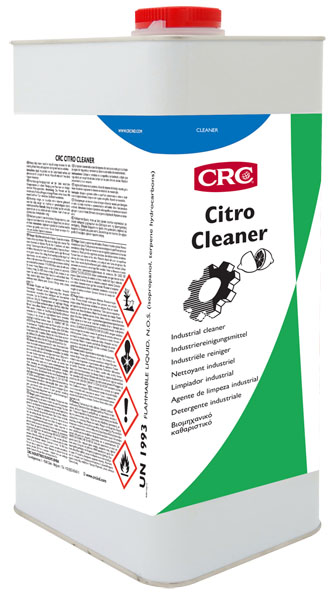 Citro Cleaner 5Litros: Produto limpeza pesado à base de terpenos naturais de laranja para uma limpeza segura de máquinas e equipamentos durante atividades de manutenção I CRC