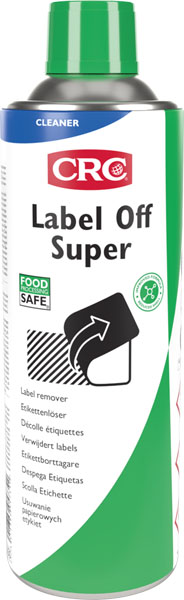 Label Off Super, 250 ml: Mistura de solvente concebida para remoção de etiquetas de papel autoadesivas I CRC