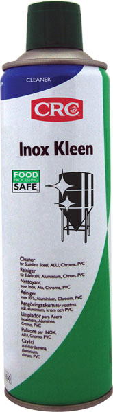 Inox Clean, 500 ml: Produto limpeza em espuma à base de água para desengorduramento e limpeza  de superfícies metálicas brilhantes I CRC