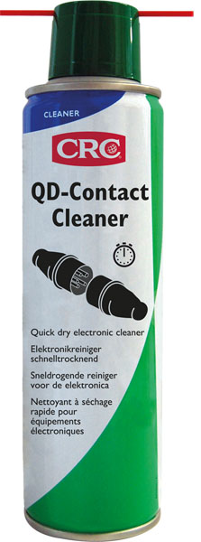 QD-Contact Cleaner, 500 ml: Produto de limpeza com solvente de secagem rápida para contaminantes ligeiros em peças elétricas ou elétronIcas I CRC
