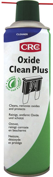 Oxide Clean Plus, 250 ml: Produto limpeza e lubrificante elétrico 2 em 1 não inflamável para contatos sujeitos a movimento ou localizados em ambientes húmidos I CRC