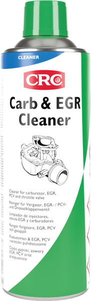 Carb & Egr Cleaner, 500 ml: Mistura de solventes para remover carbono, resina, depósitos de gás e contaminação geral dos carburadores, EGR, PCV e válvulas de aceleração em motores de combustão I CRC