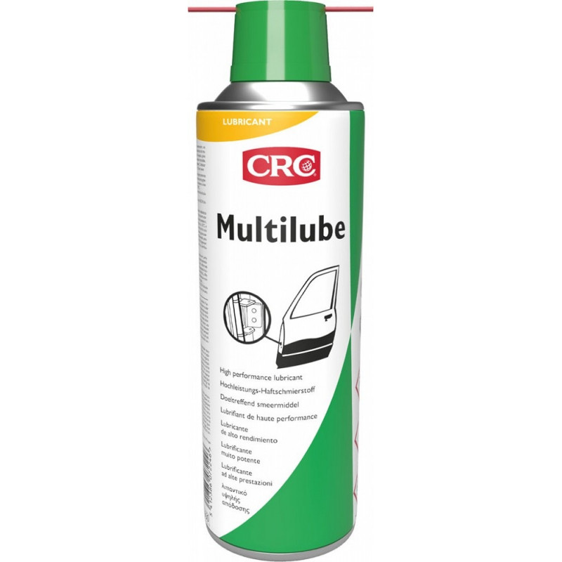 Multilube, 500 ml: Lubrificante multiusos transparente com aspeto azul temporário para uso geral no setor das oficinas I CRC