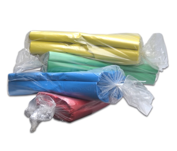 Saco de lixo industrial I BD - 80x120/0,08 com fole 10+10 I 100 litros I 10 kg I Cores diversas