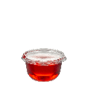 Taça de sobremesa reutilizável em PP com tampa 230 ml + Tampa rasa, Ecovalor incluído, Ecovalor incluído I caixa 1200 unidades I pack 100 unidades