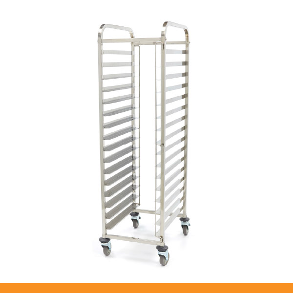 Carro de transporte de tabuleiros em inox I 16 tabuleiros GN 1/1 (cópia)