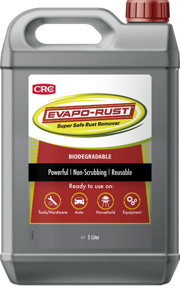 Evapo-Rust 5lt: Removedor de ferrugem potente p/restauro I CRC