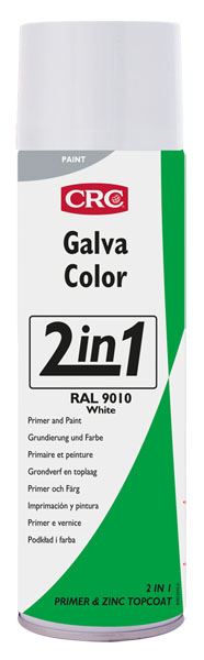 Galvacolor 9010 branco, 500ml: Primário de fosfato de zinco 2 em 1 e tinta semibrilhante