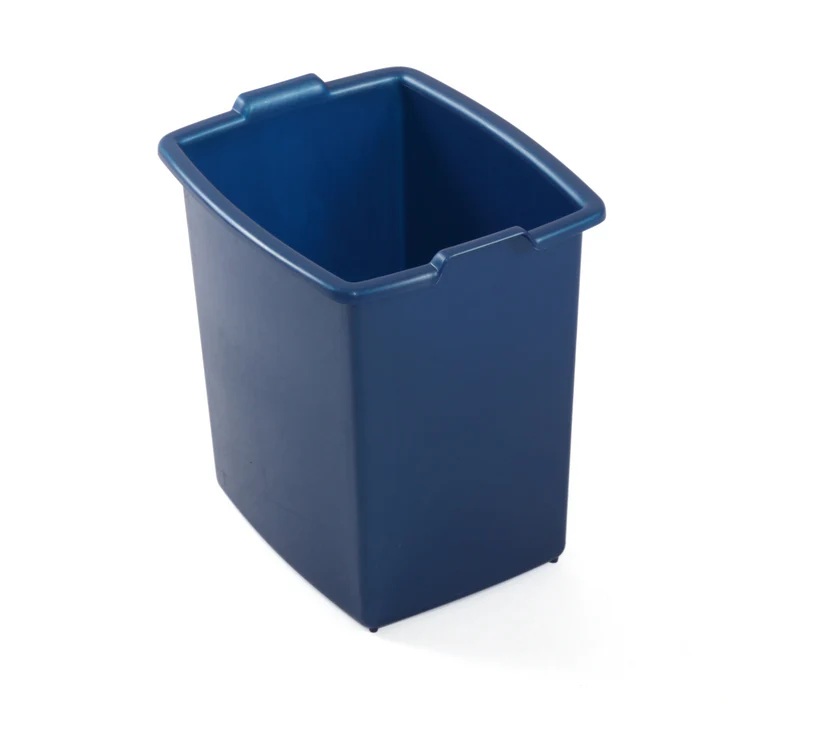 [DOMP009196-593] Balde cesto de papeis I 250x240x200 mm I Capacidade 8 litros (Azul)