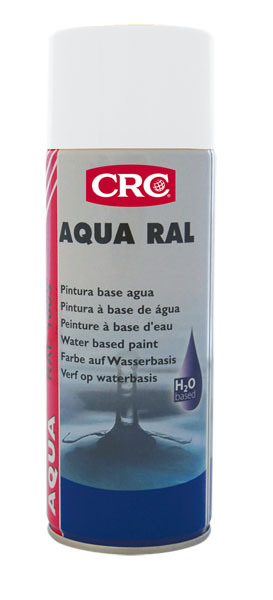 Aqua Ral 9010 400ml: Tinta de secagem rápida flexivel resistente aos raios UV I CRC