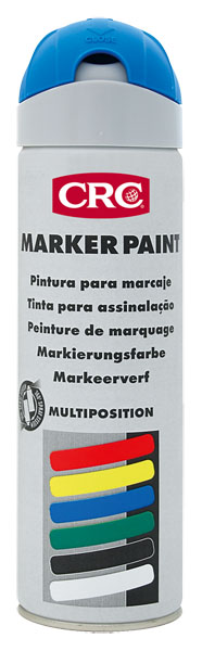 Marker Paint Azul 500ml: Tinta de marcação temporária à base de resinas acrílicas I CRC