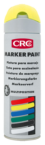 Marker Paint F.Amarelo 500ml: Tinta de marcação temporária  à base  de resinas acrílicas I CRC