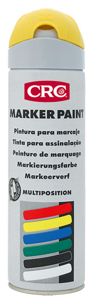 Marker Paint Amarelo 500ml: Tinta de marcação temporária à base de resinas acrílicas I CRC