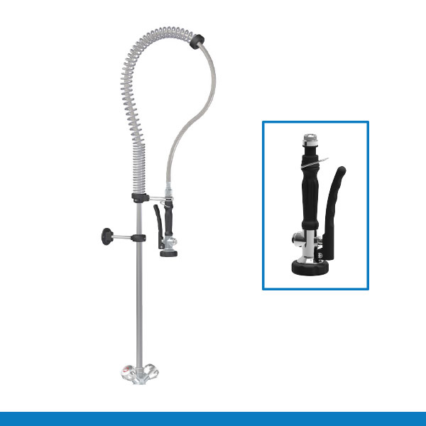 Torneira misturadora com chuveiro comprido sem bica