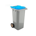Contentor BIOLOGIC com rodas I tampa cinza e fundo cinza I 555x460x900mm I 120 litros (cópia)